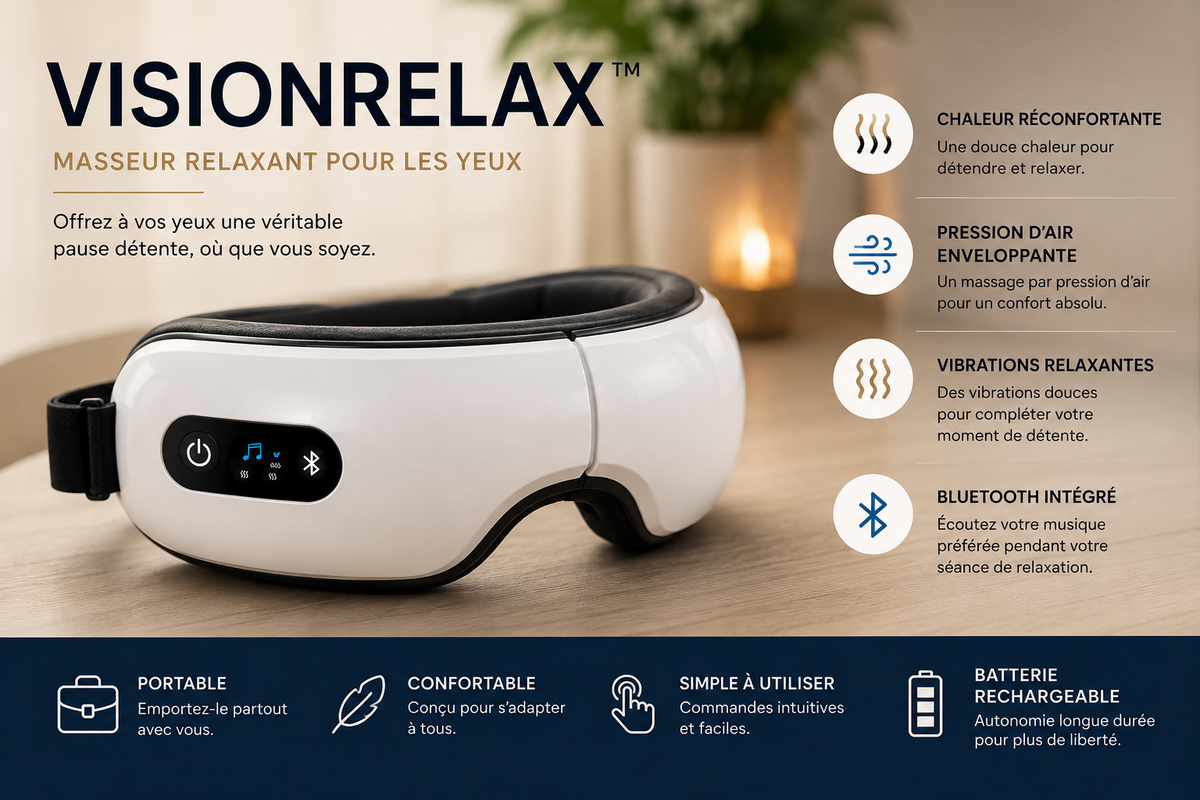Masseur VisionRelax pour les yeux